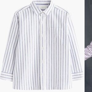 Striped Button down cotton oxford Shirt